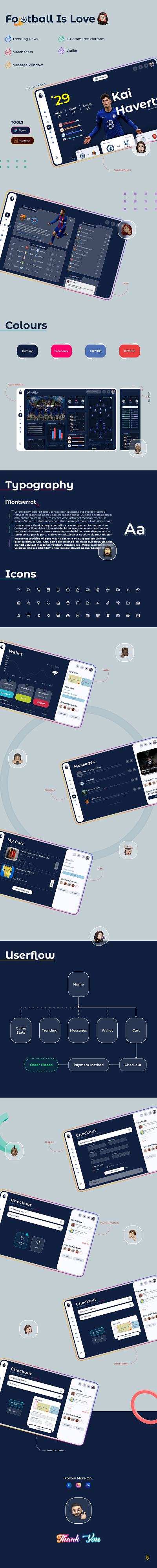 Football/Soccer Web UI/UX analytics bet betting cart chat app checkout ecommerce fifa football message payment premier league shopping soccer sports app statistics transfer ui inspiration uiux wallet