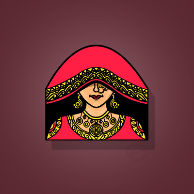 Desi Beauty 2d 2d art cartoon comic art commission work design digital art fan art graphic design illustration illustration art logo