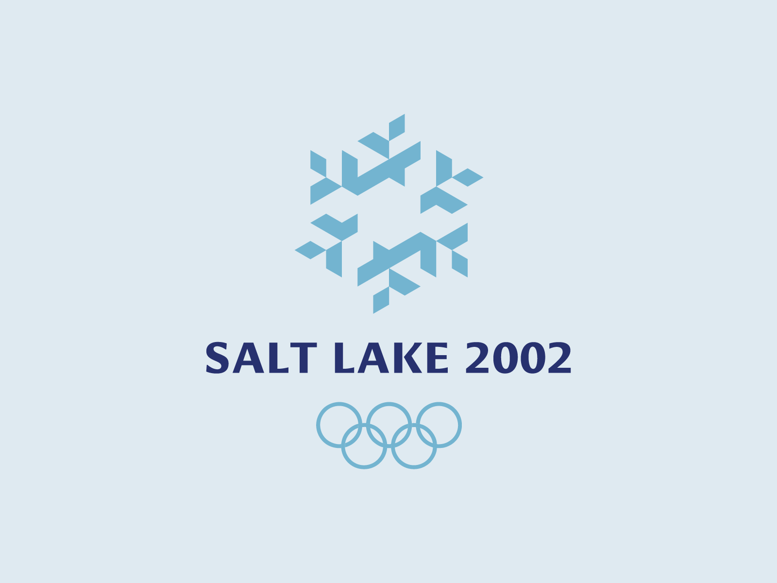 Salt Lake 2002 Olympics {REDESIGN) 2002 challenge design logo olympics redesign salt lake city snowflake winter
