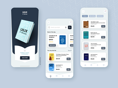 E-books app (e-Commerce) branding design ecommerce flat graphics design icon illustration interaction interface logo minimal mobile mobile app mobile app design mobile ui modern ui uidesign uiux ux