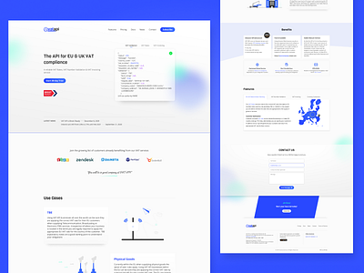VatAPI.com Homepage design and development - LIVE css figma design front end development homepage html ui ui ux design ux vat vatapi