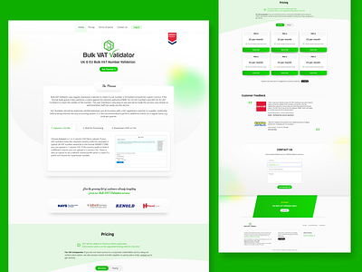 BulkVatValidator.com Homepage design and development api css design front end development homepage html illustration js ui ux vat web design web development