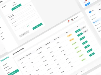 Dashboard app design ui ux web