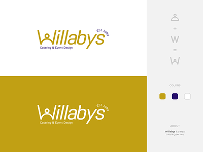 Willabys catering logo 🍽 adobe illustrator branding catering eat food logo logo design restaurant logo vector