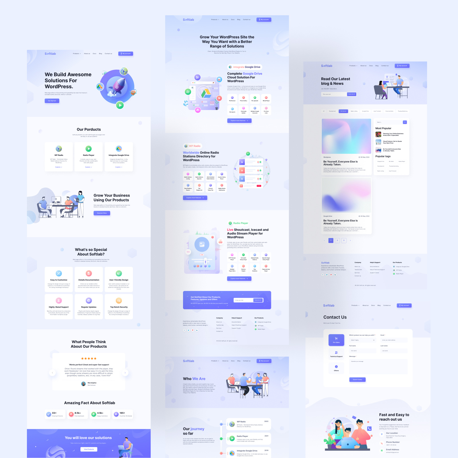 WordPress Plugin SaaS Development Company Homepage by Ashikur Rahman on ...