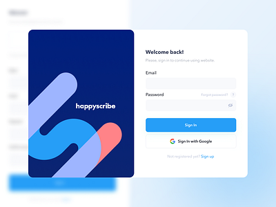 Audio transcription platform: Login & Sign Up clean dashboard debut shot first shot hello dribbble login login form login page minimal modern platform sign in sign up ui ui design uiux ux