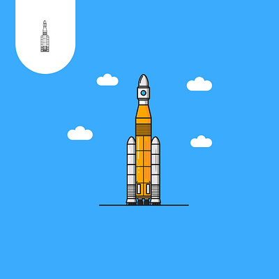 Rocket design logo app branding company design icon illustration logo rocket space ui ux vector