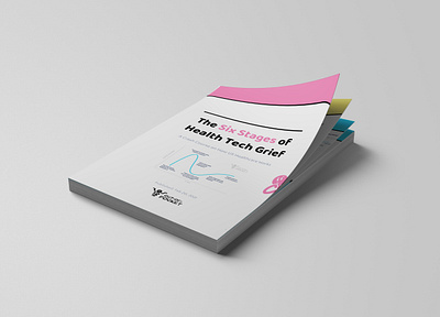 Whitepaper — Out-Of-Pocket Health: 6 Stages of Health Tech Grief bold book booklet branding bright creative design ebook friendly graphic design magazine minimalist presentation print research vibrant whitepaper