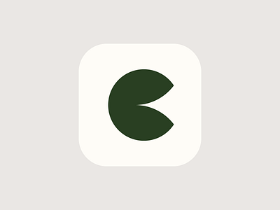 Chew app c chew food icon logo mark symbol