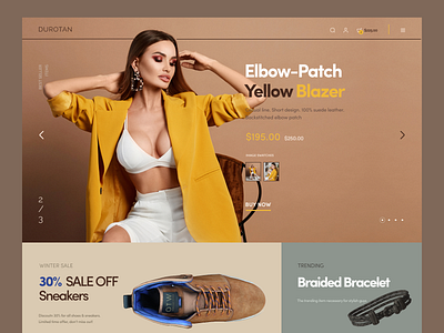 Online Shopping Landing Page @shoppiingheader branding design fashion fashionheader header landingpage onlineshopping