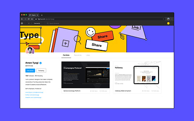 Portfolio Section On Figma - Concept Design design figma portfolio product design ui uidesign uiux