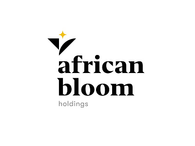 African Bloom Logo africa brand identity branding cannabis cbd flower flower logo geometric identity design logo logo design minimalist logo modular shapes weed