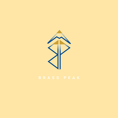 Brass peak logo app branding design icon illustration logo typography ui ux vector