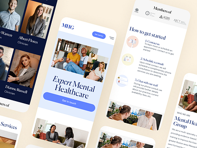 Medical website Mobile version design health healthcare medical mobile psychology ui ux webdesign website