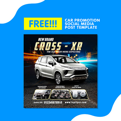 Free Download Car Promotion Digital Marketing Template car marketing