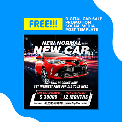 Free Download Digital Car Sale Promotion for Instagram Social Me advertisement advertising branding business corporate corporate business flyer design flyer illustration logo