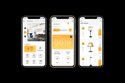 Smart Home App app design flat ui ux