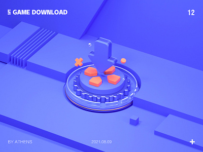 Game download 3d c4d design download game illustration illustrations originality 游戏下载 科技