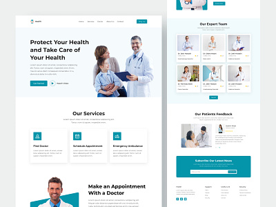 Medical Landing Page branding case study design designer graphic design healthcare web medical landing page medical web medical web case study ui ui designer ux designer web web design web page experience