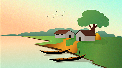 Rural Scenery art artwork illustration