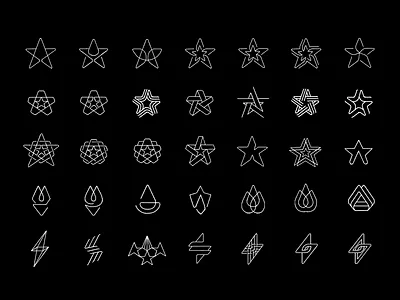 Star | Flame | Bolt bolt flame icon illustration logo logodesign logotype monogram sign sketches star symbol