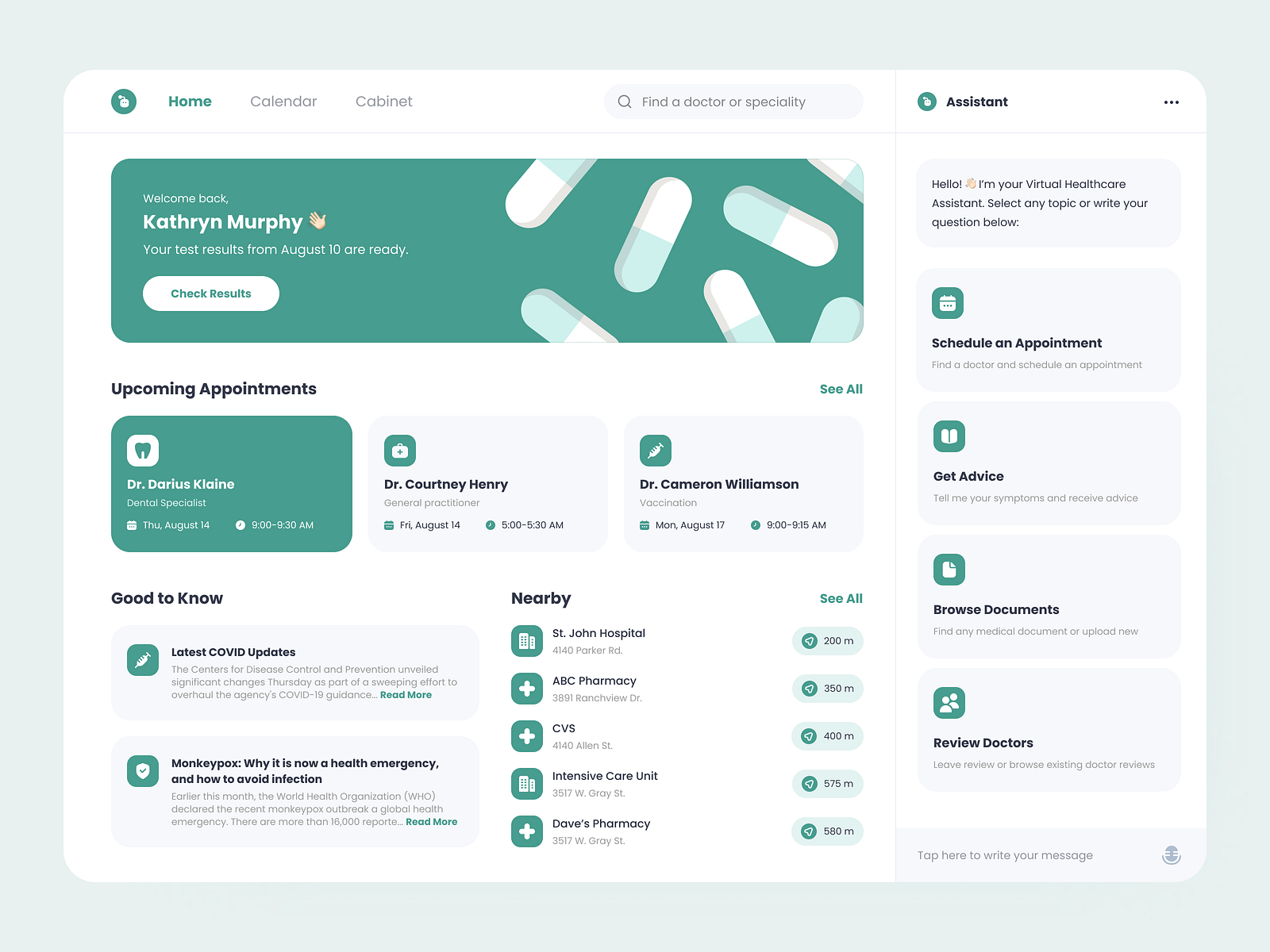 Healthcare Patient Engagement Platform by Ralabs Design on Dribbble