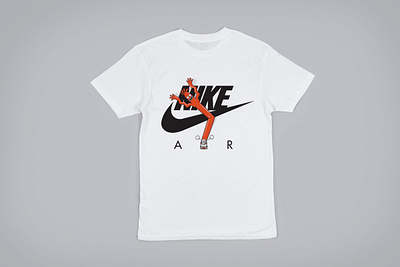 Nike Air apparel branding character illustration inflatable nike tshirt vector
