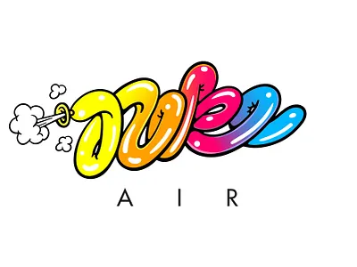 Nike Air air apparel balloon branding illustration inflatable nike vector