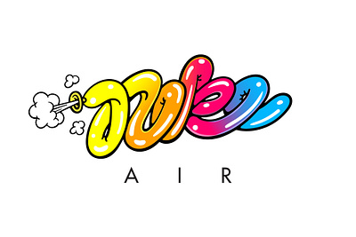 Nike Air air apparel balloon branding illustration inflatable nike vector