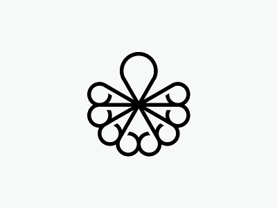 Octaments branding design graphic icon illustration jwellery logo mark octopus pictogram sea ornaments symbol vector