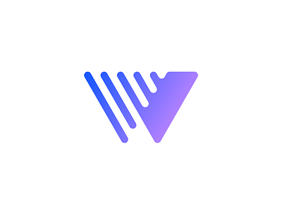 W Letter – Logo Concept // For SALE blockchain brandforma branding crypto design for sale gradient icon letter w lines logo mark sign vector w