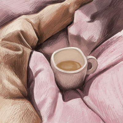 Morning Coffee adobephotoshop coffee coffeeillustration digital art digitalartist digitalpainting illustration illustration art morning photoshopart