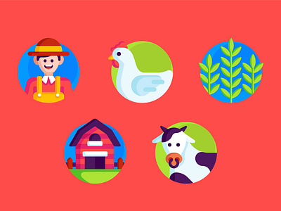 Farm House apple box cartoon characterdesign coffeelovers design farm flatdesign flaticon icon illustration logo ui