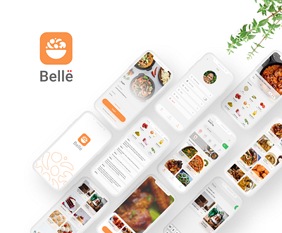 Belle app branding design ui ux