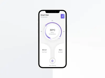 Smart HuB app design flat ui ux
