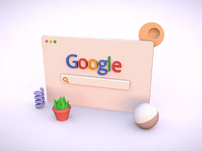 Google 3d Browser 3d 3d concept 3d elements 3d library 3dmodel app design branding landingpage uiuxdesign websitedesign