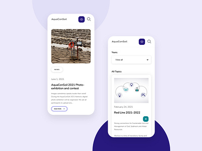 AquaConSoil Website 💧 aqua blue cta design development mobile mobile design mobile website purple responsive ui ui design ui ux ui ux design ux ux design web webdesign website websites