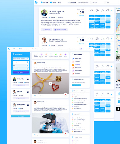 Medical Dashboard app ui app ux dashboard ui ux