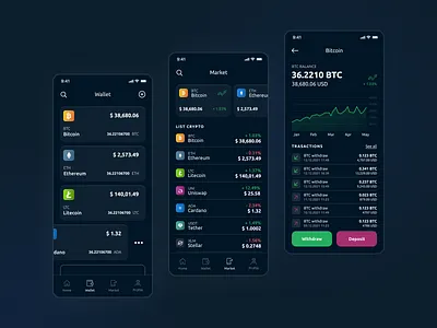 Crypto Exchange App crypto design exchange graphic design ui