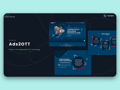 Ads2OTT - Homepage design illustration ui ux