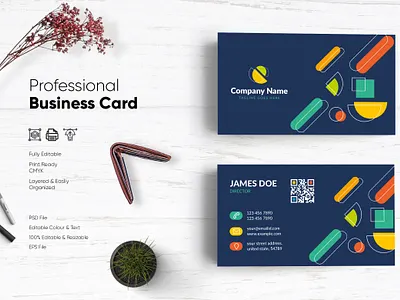 Modern Visiting Card Design-77 design flat design modern design professional business card professional design visiting card visiting card design visitingcard