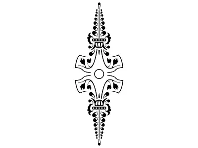 Tatoo "Plaza de España" black and white design illustration tatoo