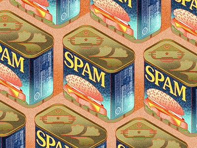 spam design food illustration spam