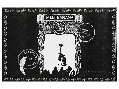 Melt Banana art direction collage design digital design flyer graphic design igorrr melt banana photo copy photo copy flyer photo copy poster poster design show flyer show poster typography vowws