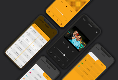 TV/Radio App #2 app app design iran radio tv ui design