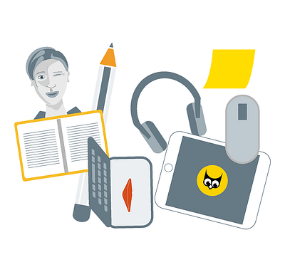 at work designer illustrator ux design