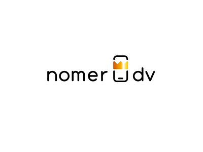 Nomer_DV brand branding crown d design dv font gold identity letter logo logotype nomer number phone premium smart v