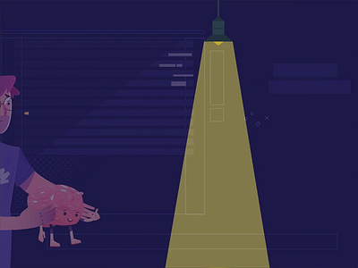 What happens when our eyes and brain don't sync? animated gif blog branding concept illustration gif illust illustraion