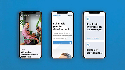 Web design for the branding of Script brandidentity branding design graphic design logo ux