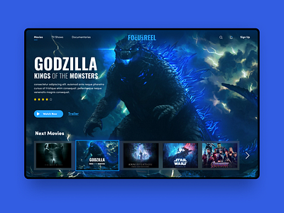 Daily UI Design Challenge | Day 25 | TV App adobexd appdesign blue branding design graphic design illustration landingpage webdesign uiux logo movie movies television tv tv app ui uiux ux